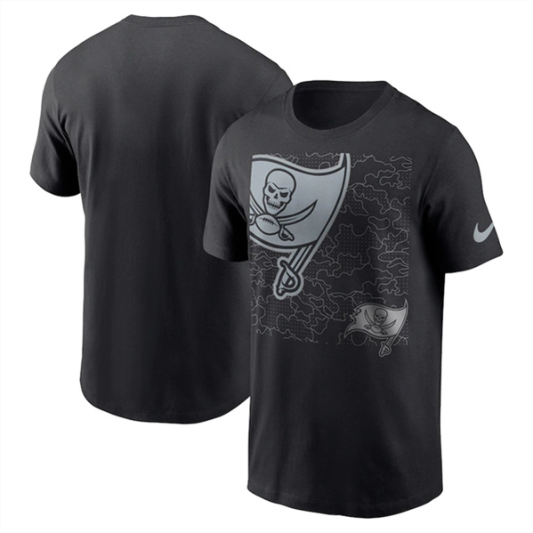 Men's Tampa Bay Buccaneers Black T-Shirt - Click Image to Close